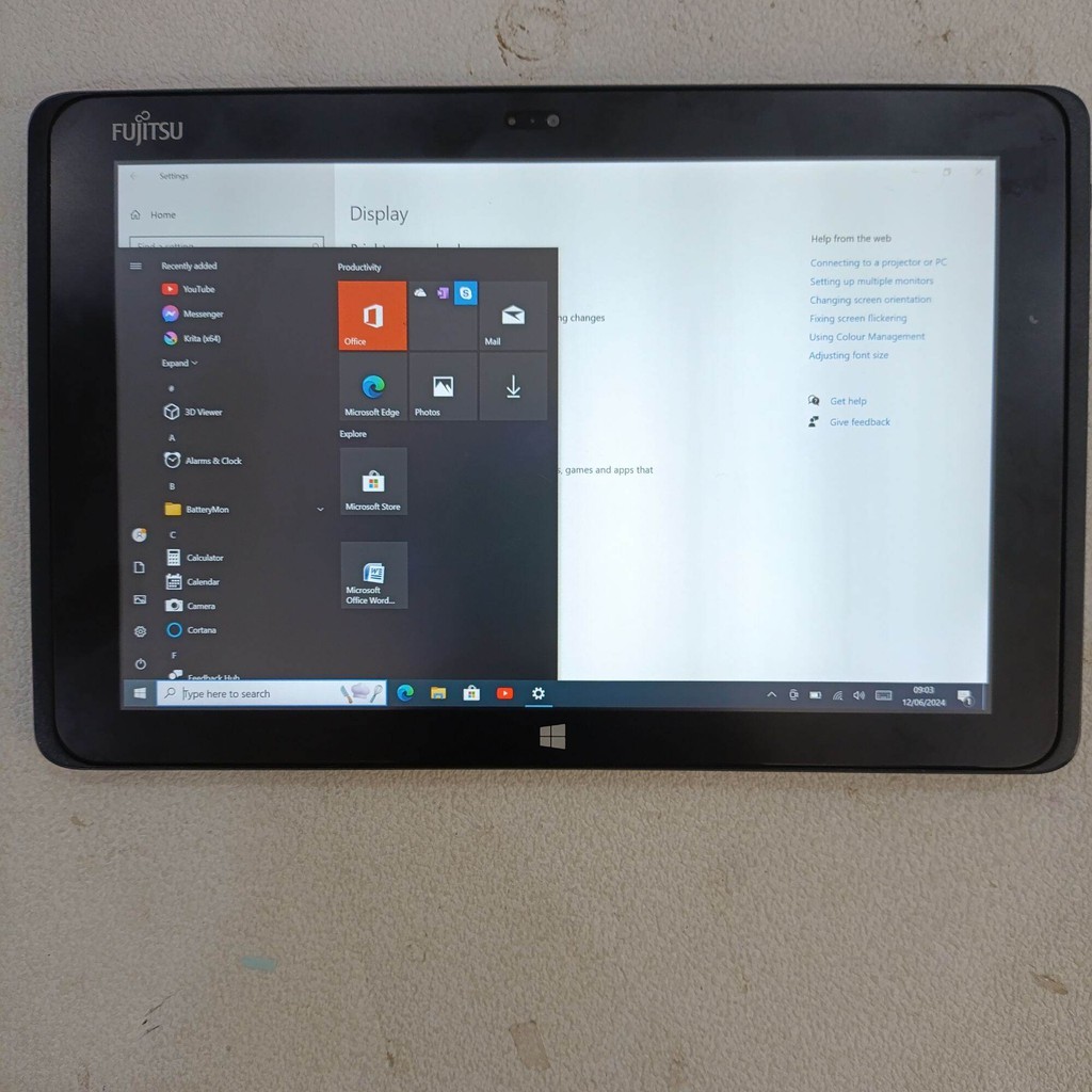 Máy tính bảng 2in1 fujitsu arrows tap Q508.ram 4.ssd 64/128g. - 2