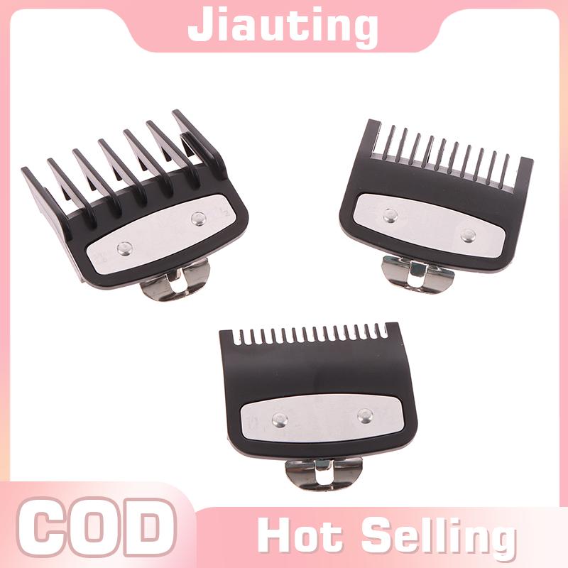 Jiauting 3 cái tóc Clipper bảo vệ hướng dẫn Lược tông đơ cắt Hướng Dẫn Công cụ tạo kiểu tập tin đính kèm tương thích 1.5mm 3mm 4.5mm