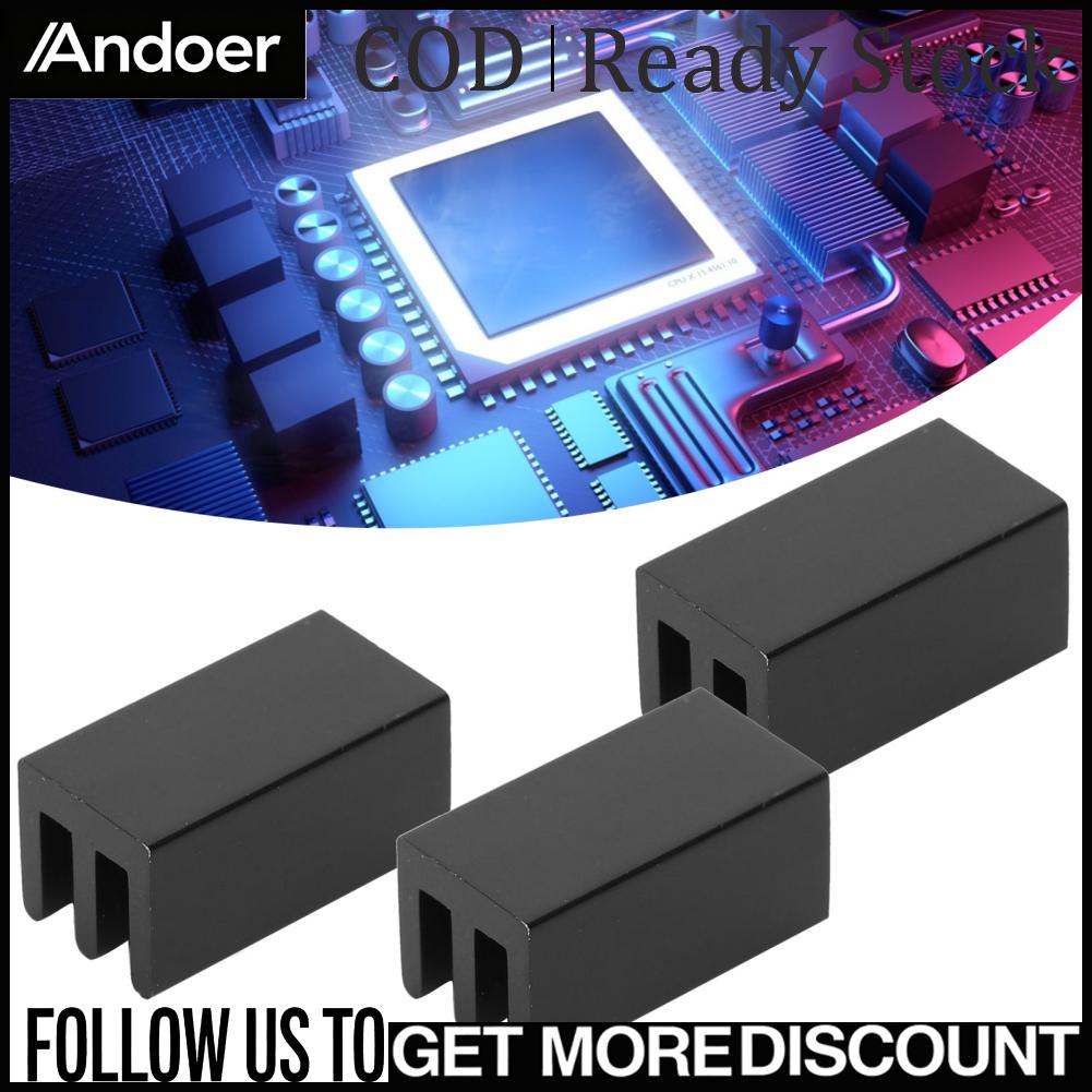 Andoer 40 Chiếc Tản Nhiệt Nhôm Làm Mát Chip Làm Mát Vây Cho Bảng Mạch Chip 8.5x8x16mm Giá 112,000 Đồng*Miễn phí vận chuyển