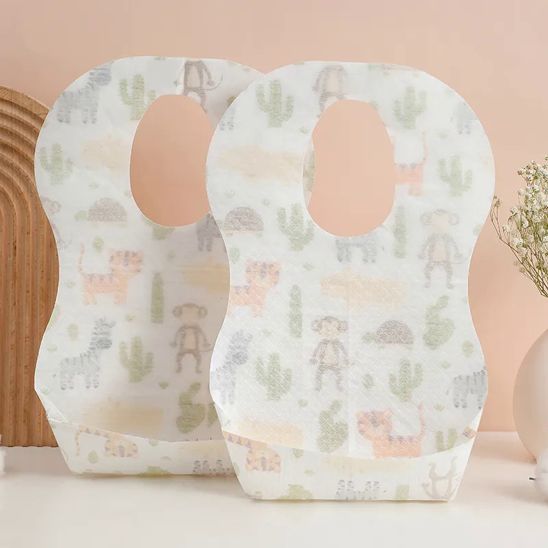 2550 cáibộ Dùng Một Lần Bib Bé Phim Hoạt Hình Bé Bib Cho Cậu Bé Cô Gái Không Dệt Nước dãi Khăn Ngoài Trời Trẻ Sơ Sinh ợ Vải