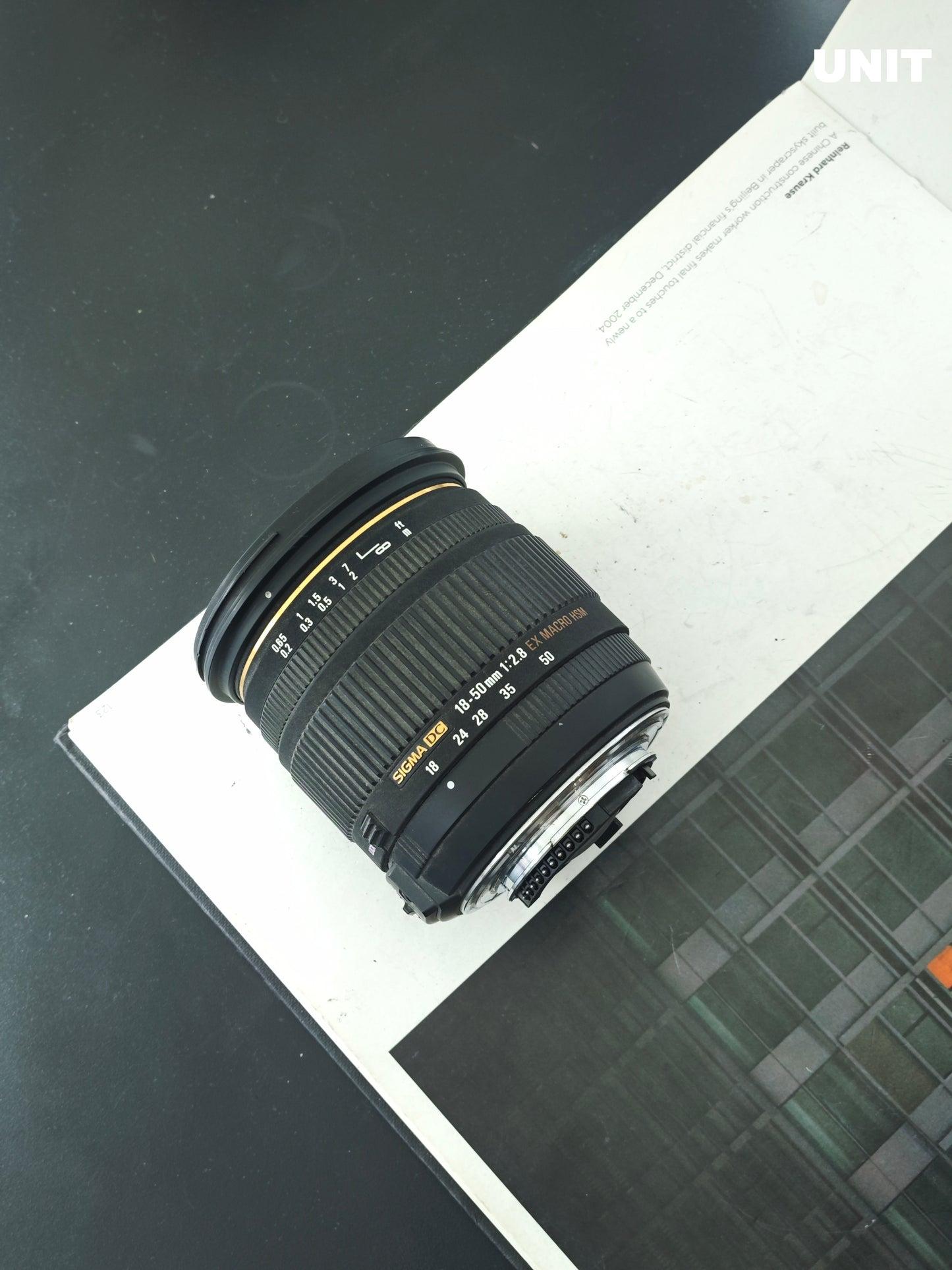 Sigma DC 18-50mm F2.8 EX Macro HSM [F mount](มือสอง) ราคา 3,876 บาท*ส่งฟรี