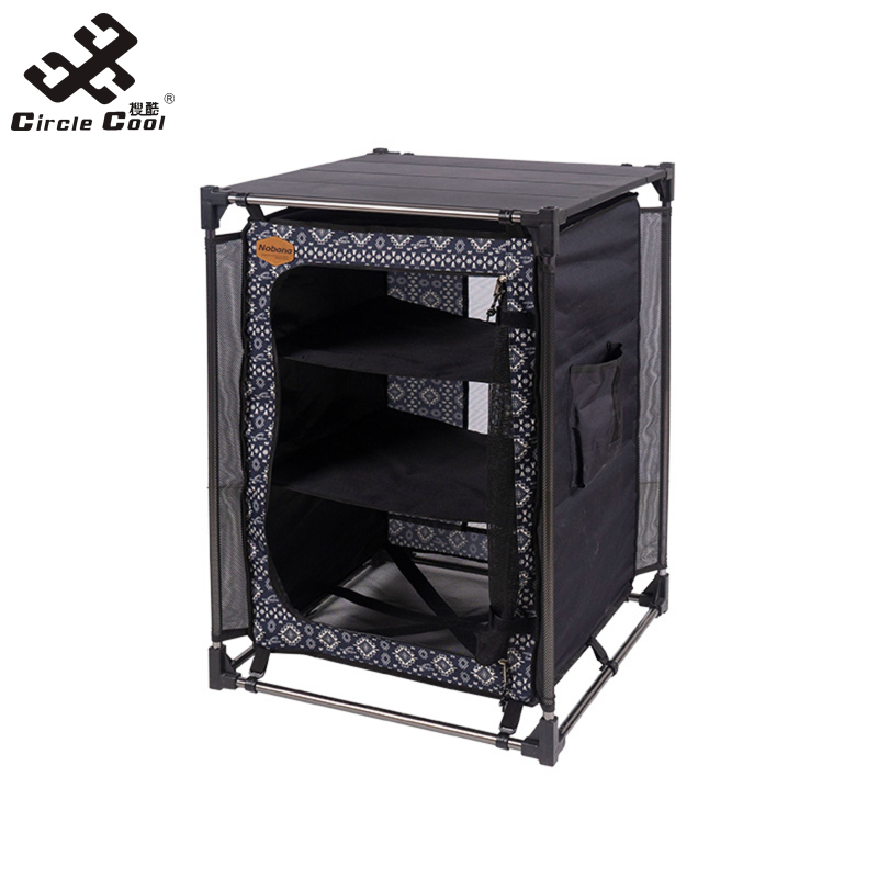 Circle Cool NOBANA Folding Cooking Table Outdoor Portable Cook Station Camping Kitchen With Storage Organizer For Outdoor Camping BBQ Party ราคา 2,412 บาท*ส่งฟรี