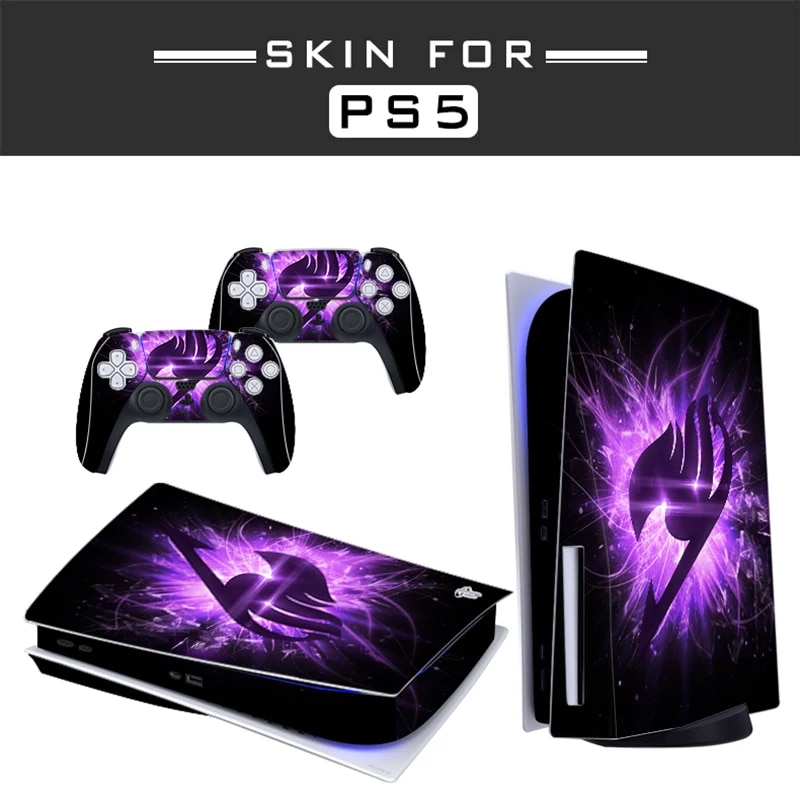 【sought-after】 Cool Patterns Ps5 Standard Disc Edition Skin Sticker Decal Cover For 5 Console Controller Ps5 Protection Case