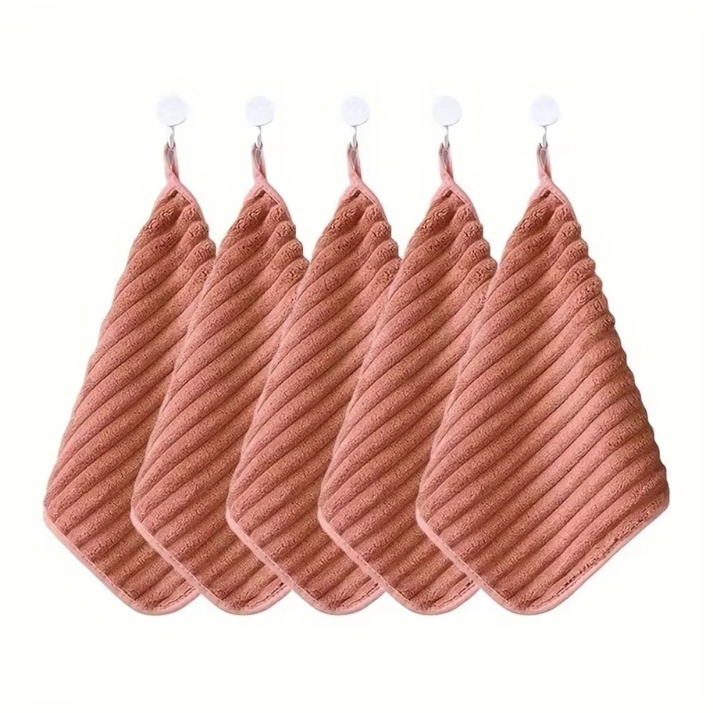 PIEPING 5PCS Siêu thấm hút Bộ khăn tay 11,811,8 inch Mềm mại Khăn lau và khăn rửa   Đồ dùng cần thiết hàng ngày Khăn treo phòng tắm dành cho hộ gia đình - 6