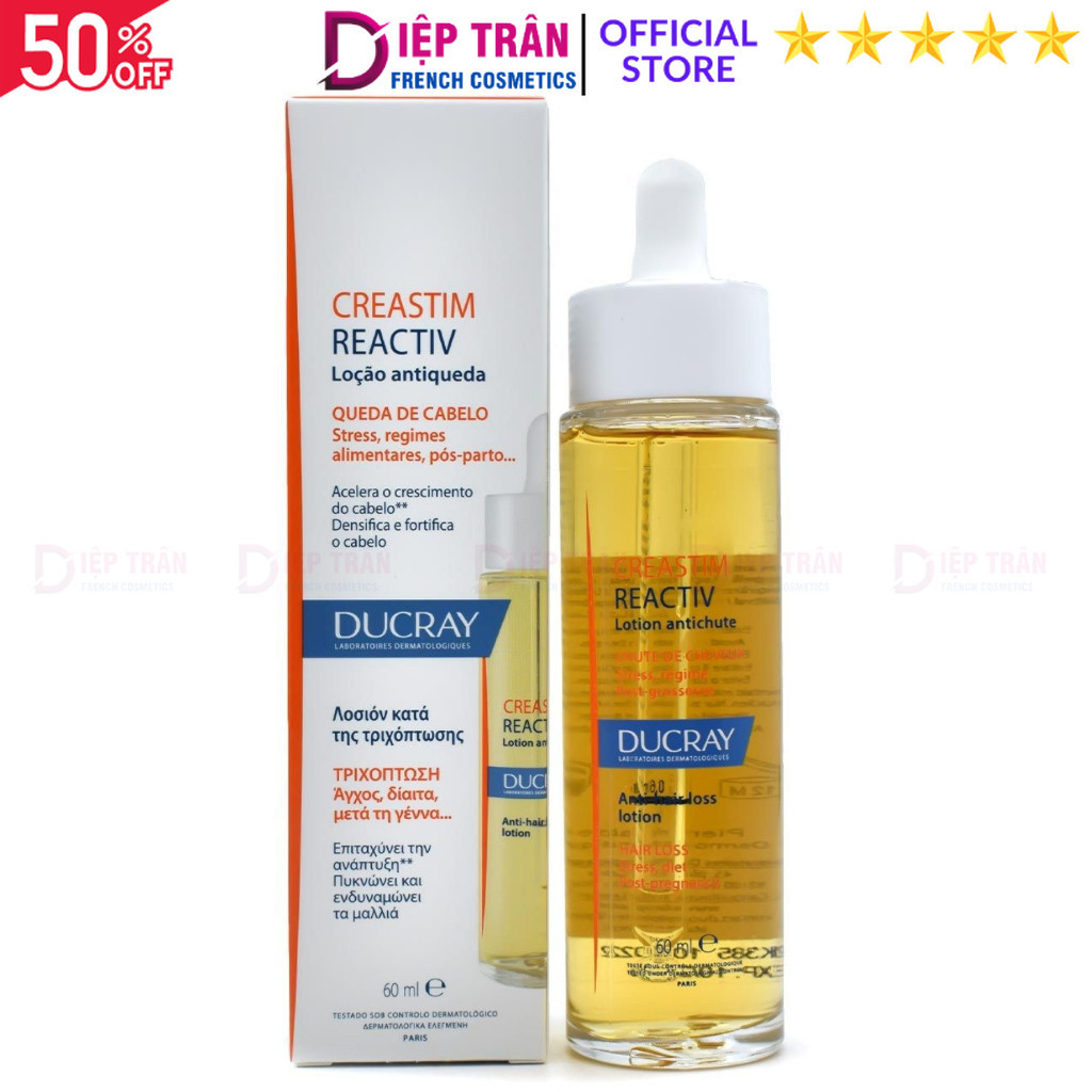Tinh chất mọc tóc Ducray Creastim reactiv lotion antichute anti hair loss 60ml - Pháp -- SẢN PHẨM CỰC KÌ CHẤT LƯỢNG, ĐẢM BẢO SỬ DỤNG ƯNG Ý, ĐƯỢC ƯA THÍCH TRÊN THỊ TRƯỜNG HIỆN NAY, ỦNG HỘ SHOP NHÉ