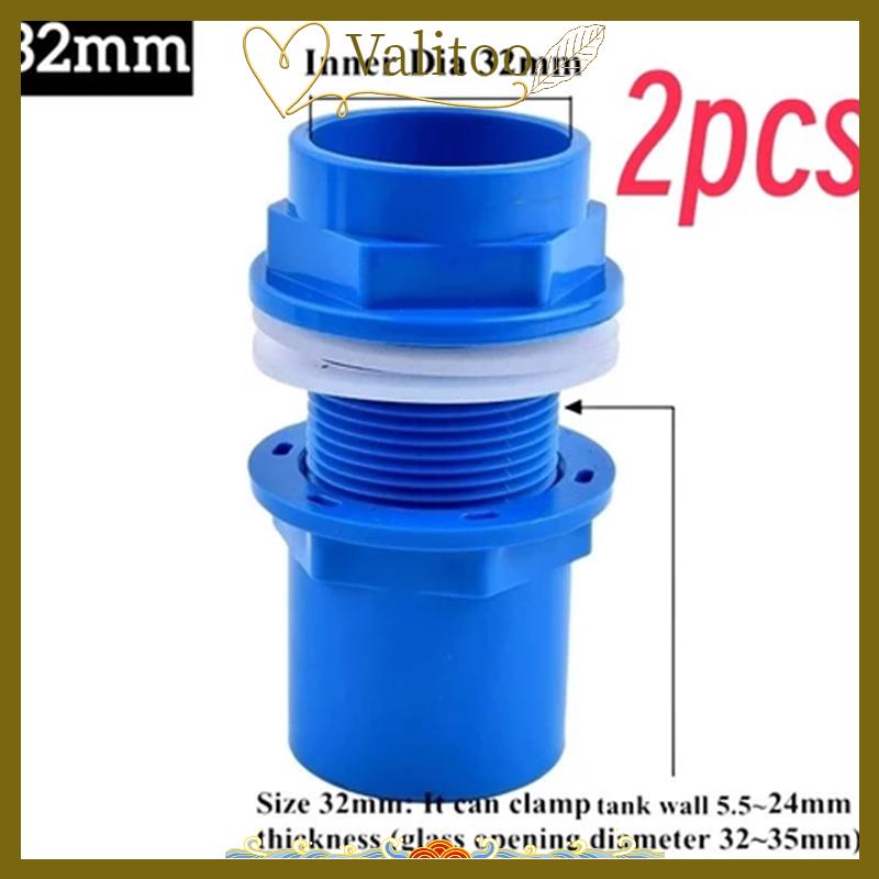 [Valitoo] 2 chiếc đầu nối PVC ống thoát nước bể cá dày 20 25 32 mm ống thoát nước trong vườn đầu nối đầu vào bể cá cho bể cá - 6
