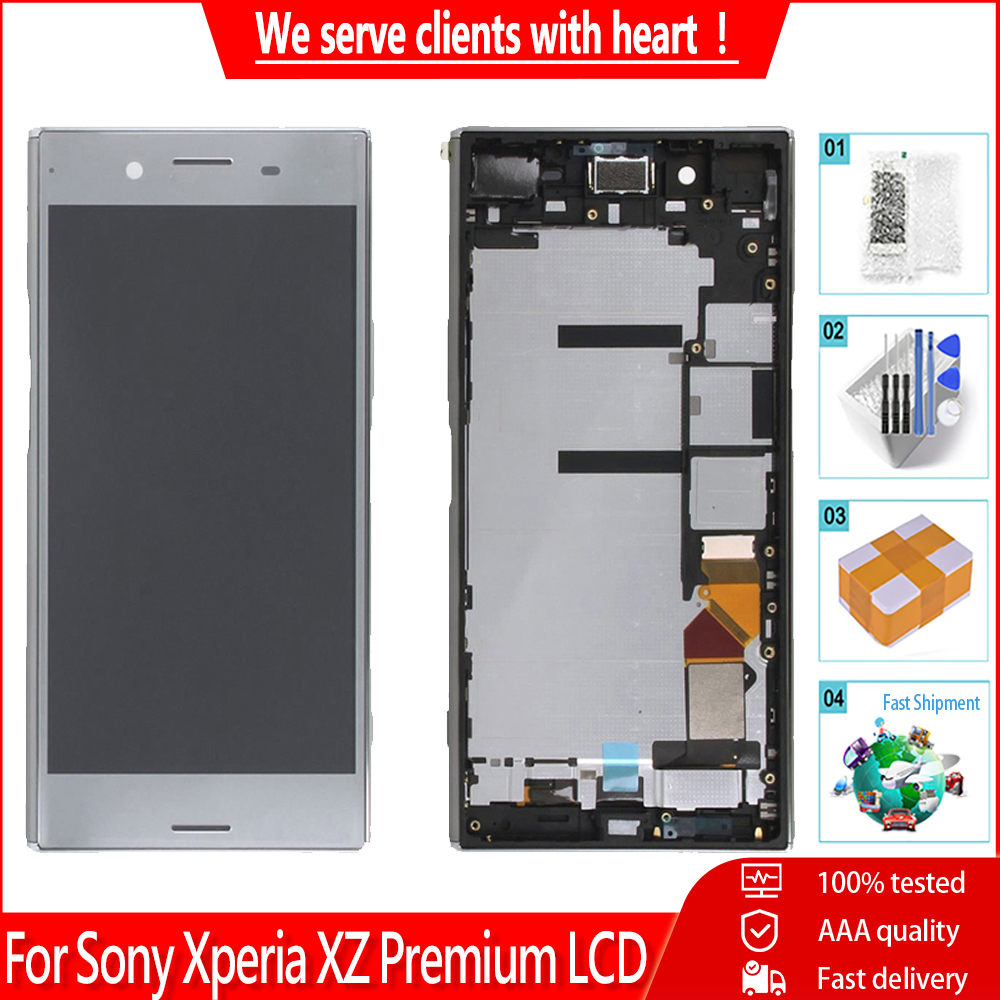Myxiu 5.5 "Màn hình hiển thị ban đầu cho Sony Xperia XZ Premium cao cấp g8142 g8141 LCD với màn hình cảm ứng linh kiện màn hình số hoá thay thế