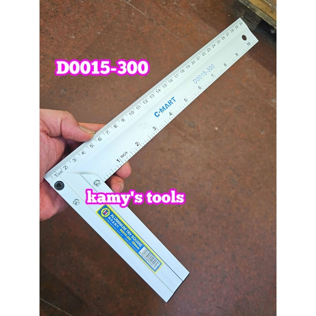 D0015-300 Thước ke góc vuông hợp kim nhôm 300mm C-mart