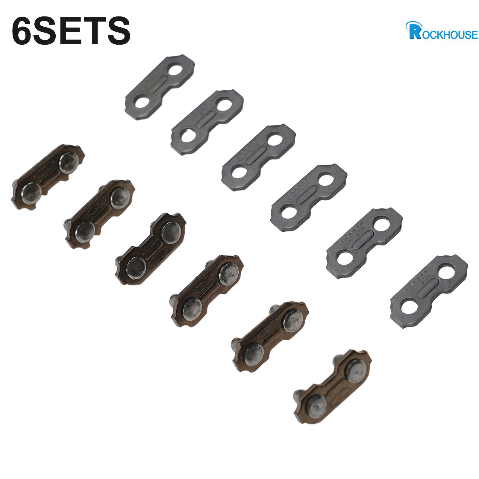 【Rockhouse】 3/8 0.063 Joiner Link Joining Chainsaw Parts 6pcs Outdoor Black Brand New [New Products] ราคา 56 บาท*ส่งฟรี