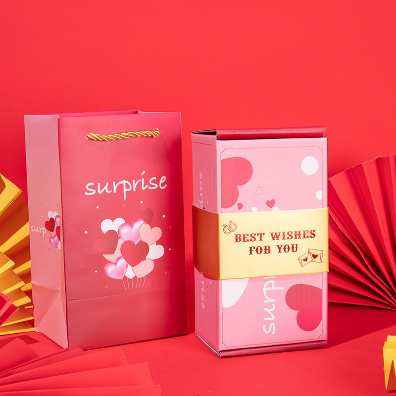 Paper Cash Gift Box Pop Up Surprise Fun Money Box New Gift Box Luxury Surprise Bounce Box Birthday