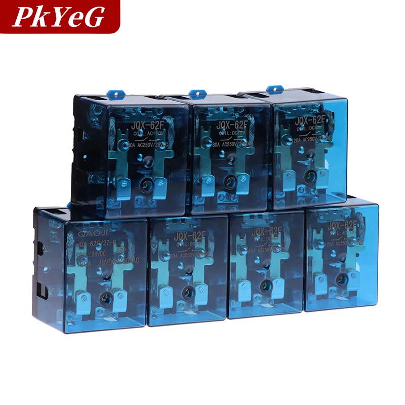 [COD] PkYeG JQX-62F สัมผัสเงิน2Z 80A 120A รีเลย์พลังงานสูง DC12V DC24V DC48V AC220V AC110V ราคา 244 บาท*ส่งฟรี