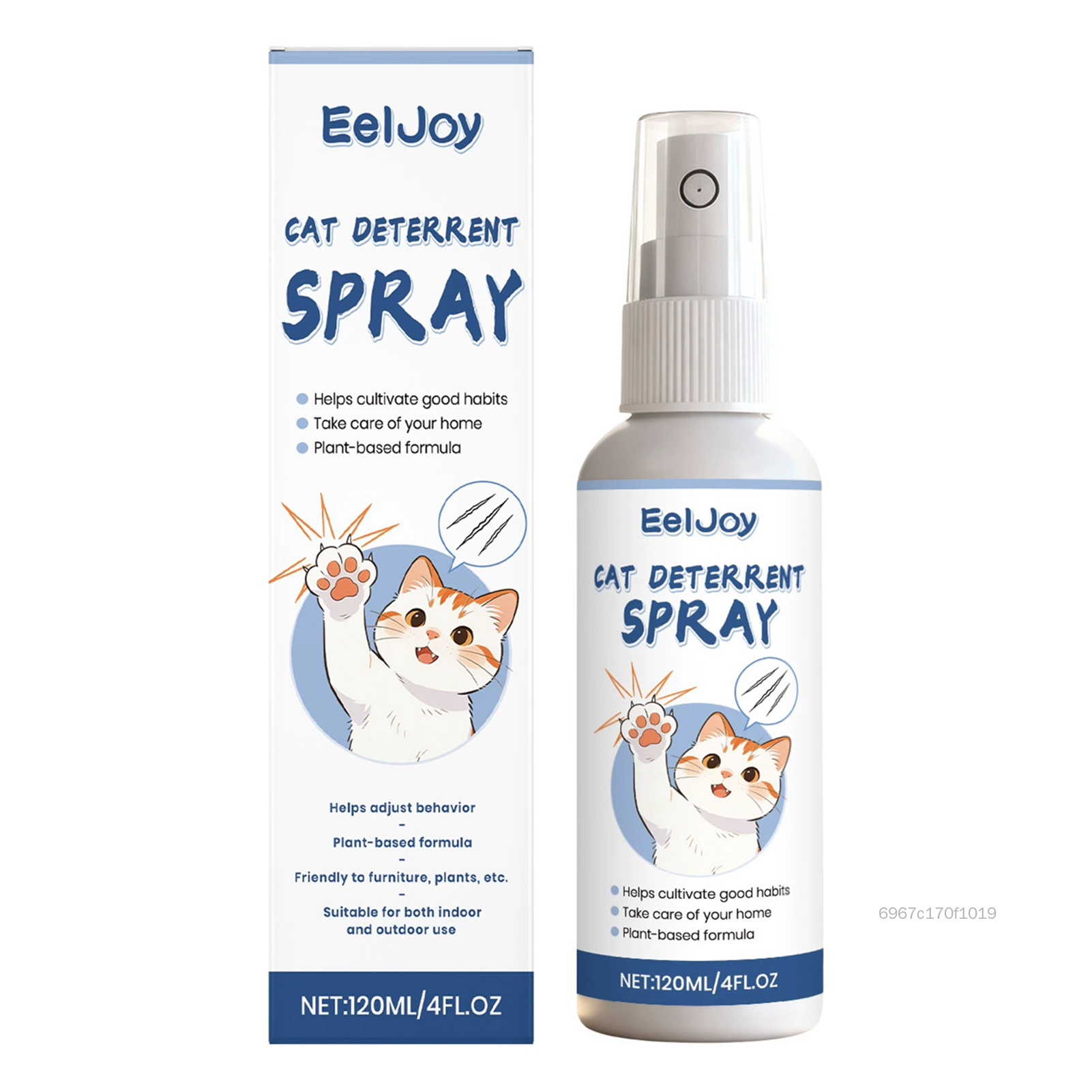 Xịt ngăn mèo cào 120ml Công thức không độc hại bảo vệ đồ đạc và điều chỉnh hành vi HJJN-VN