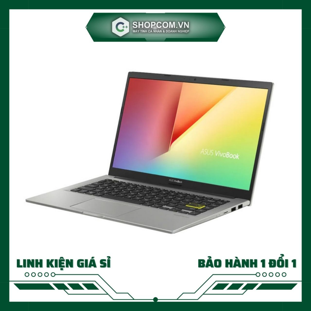 [ New Fullbox ] Laptop Asus Vivobook X413JA NEW Trắng Xà Cừ, máy tính xách tay văn phòng học tâp chính hãng Shopcom