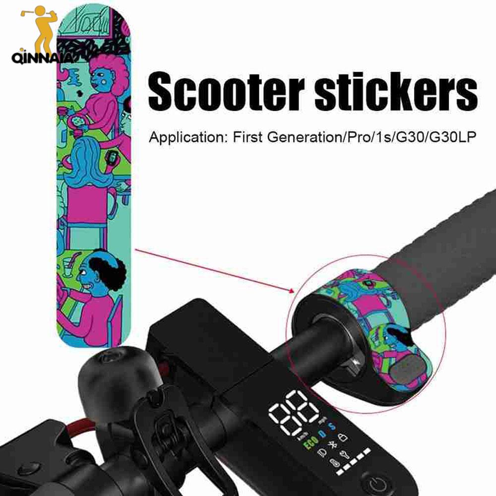 QINNAIA Đối với xe tay ga Xiaomi M365 Phụ kiện xe tay ga Xe điện Nhãn dán bảo vệ Hình dán xe tay ga Bộ phận xe tay ga Hình dán ngón tay tay ga xe tay ga