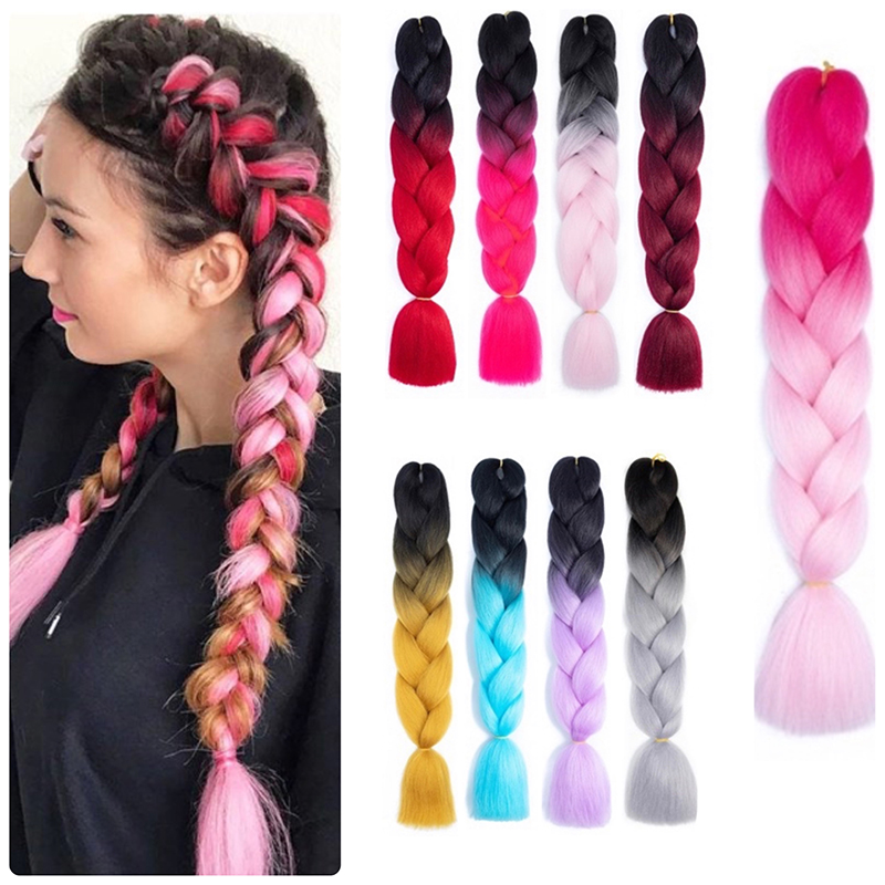 [เทศกาลสงกรานต์]พีชผมเปีย ผมเปียปลอม ไหมถักผม มีสี ความยาว และสไตล์ให้เลือกมากมาย ใหม่เอี่ยม 100% ราคา 26 บาท*ส่งฟรี