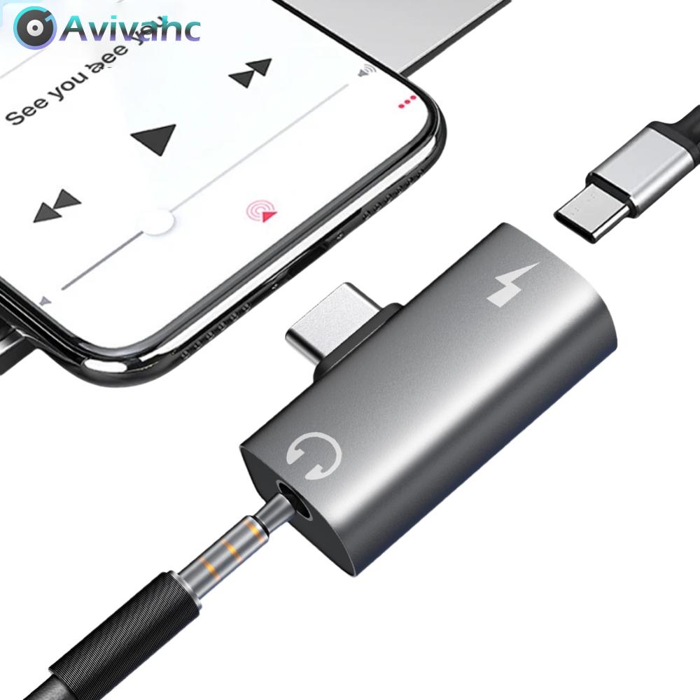 2-Trong 1 USB C Splitter Pd 30W USB C Để Loại C Chuyển Đổi Loại C Adapter Cho Xiaomi Huawei iPhone 1