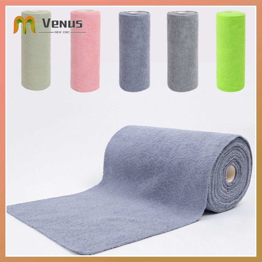 PZJBDI SHOP 20PCS/Roll Thấm hút Khăn vi sợi Thay thế Tái sử dụng Khăn lau bát đĩa nhà bếp  Khăn lau nhà Giẻ lau đĩa dầu chống dính