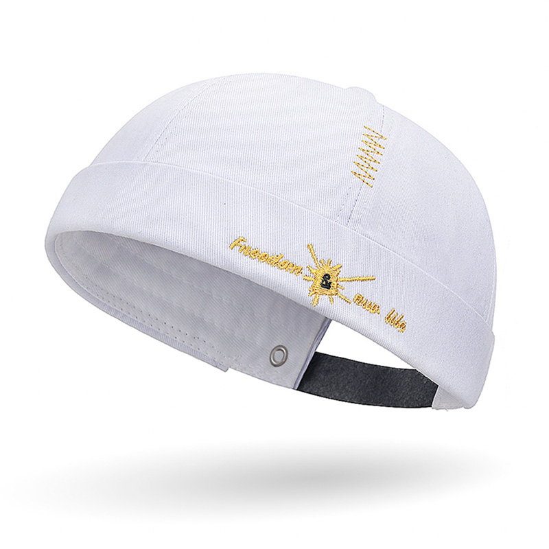 Brimless Skull Caps Vintage Dome Hat Hip Hop Hats Beanie Docker Sailor Cap Autumn No Visor Baseball Cap Street Hip Hop Landlord Hat - 3