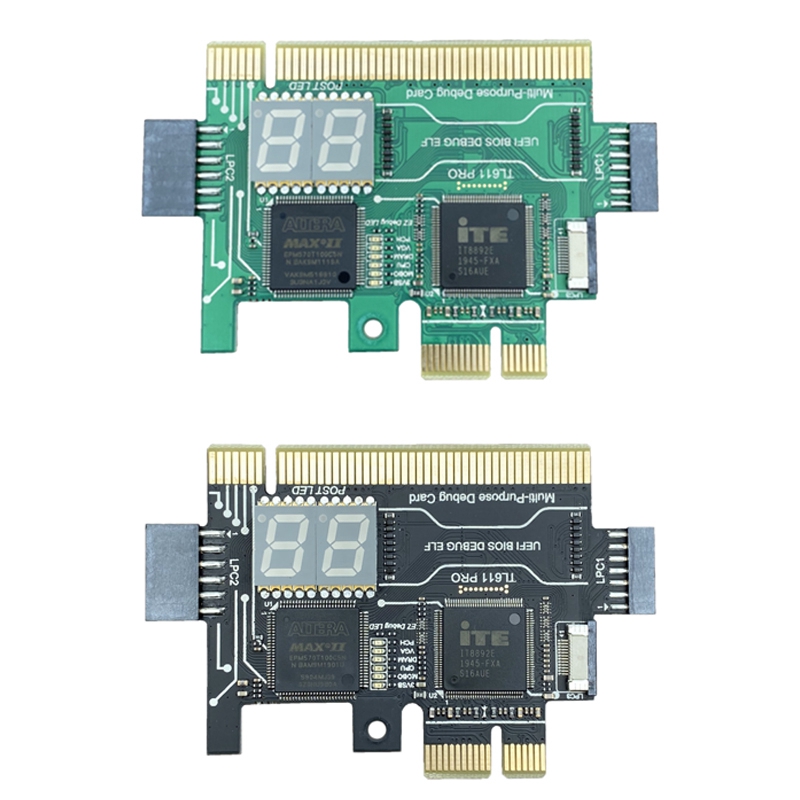 A6TL611 PRO Diagnostic Card, Pcie Diagnostic Card for Desktop Pci Motherboards for Desktops and Laptops