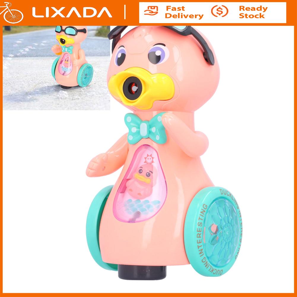 Nhựa máy thổi bong bóng xà phòng tự động Đồ tạo bong bóng vịt máy thổi bong bóng với ánh sáng máy tạo bong bóng bằng điện máy thổi bong bóng xà phòng máy thổi bong bóng cho trẻ em cho dã ngoại