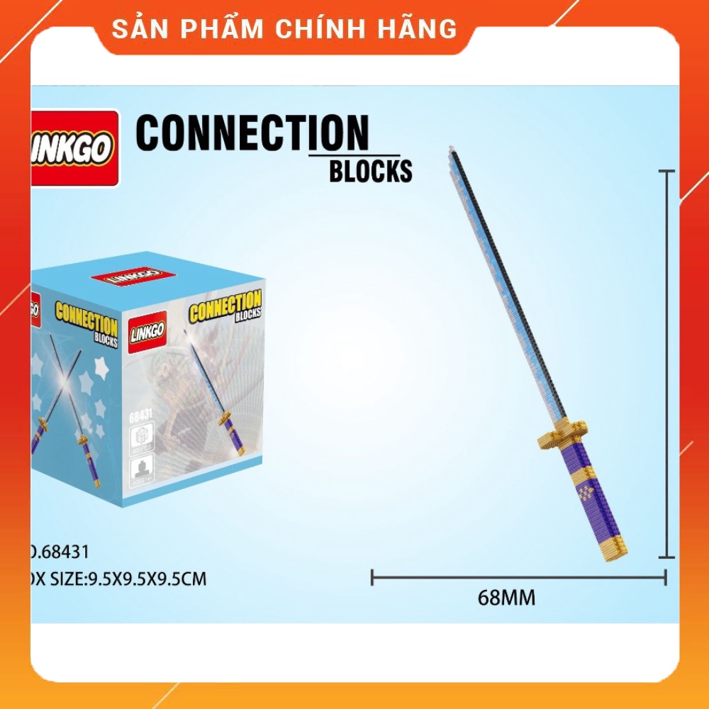 63cm mô hình đồ chơi kiếm lego Enma tím roronoa Zoro trong one piece lắp ráp rèn luyện trí thông minh katana