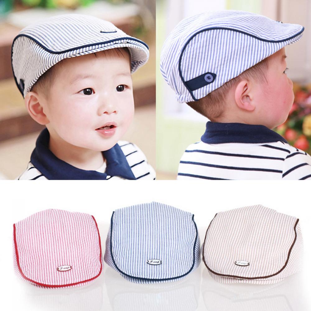 Adminnistrate trigon74on9 thời trang bé trẻ em đạt đỉnh sọc casquette Mũ Nồi Beret hat