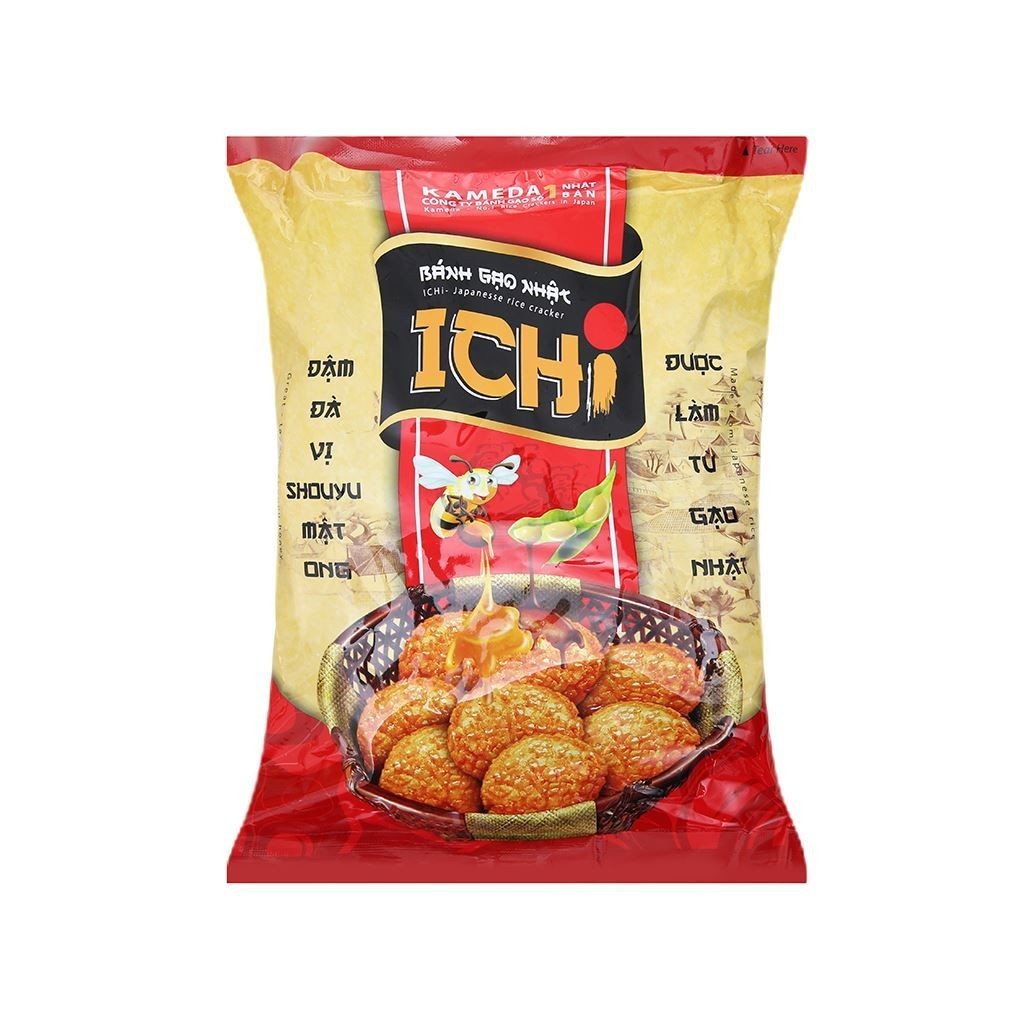 Bánh gạo nhật vị shouyu mật ong ichi gói 180gr