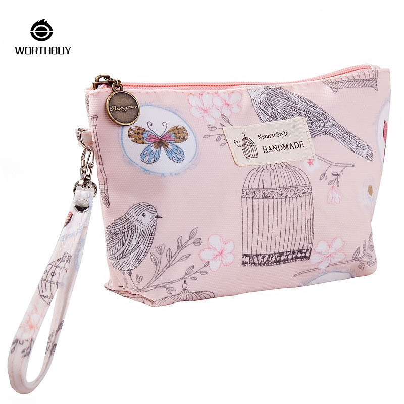 Túi đựng mỹ phẩm Túi trang điểm xách tay in Tarp du lịch của phụ nữ zippered Túi đựng đồ vệ sinh cá nhân Túi lưu trữ đa chức năng