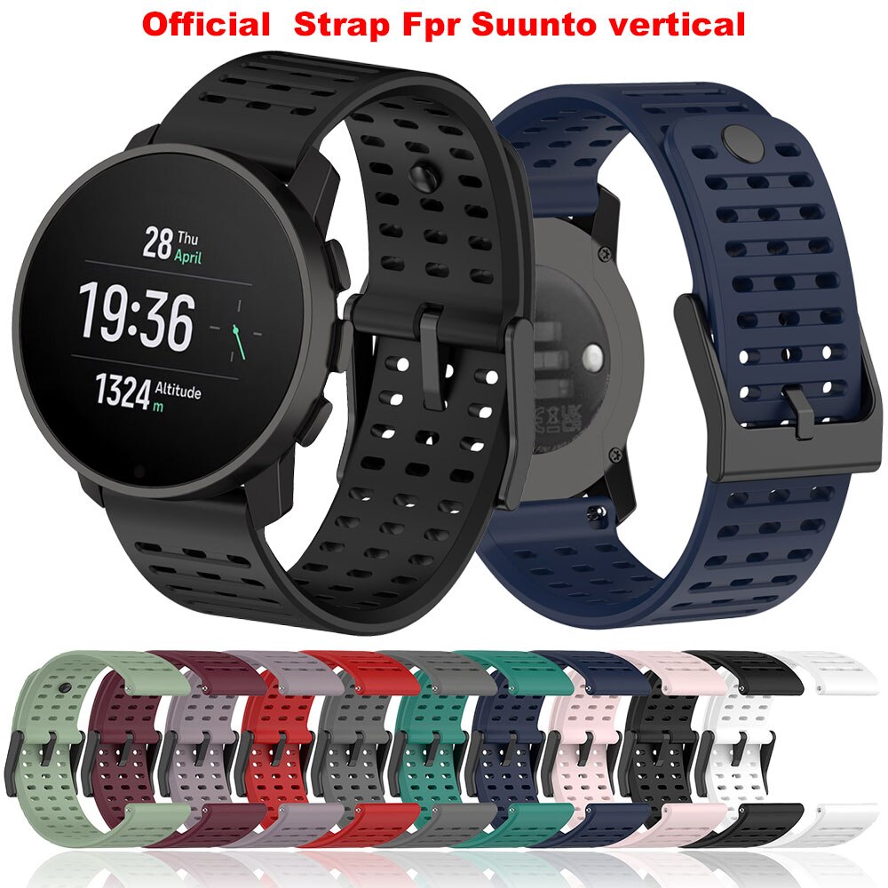 For Suunto Vertical 22MM Silicone Watchband For Suunto 9 Peak Pro 5 Peak