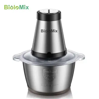 2L 500W HIGH LOW 2 Speeds Stainless Steel Chopper Meat Grinder Household Mincer
