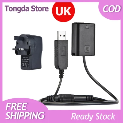 Andoer NP-FW50 Dummy Battery + 5V 3A USB Power Adapter Cable with Power Plug Replacement for AC-PW20 for Sony NEX-3/5/6/7 Series A33 A37 A35 A55 a7 a7R a7II A6000 A6300, UK plug, 100-240V
