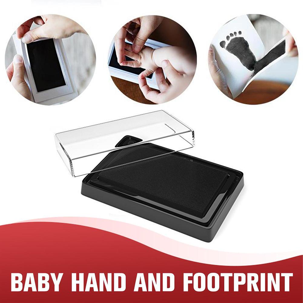 Baby Paw Print Ink Pad Pet Dog Cat Handprint Footprint Souvenir Pads Kit Stamp O5R9
