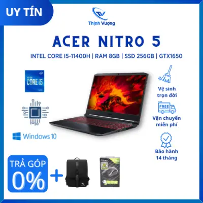 Acer Nitro 5 AN515-57 | Intel Core i5-11400H | Ram 8GB | SSD 256GB | GTX1650 | Màn hình 15.6 Full HD IPS 144Hz