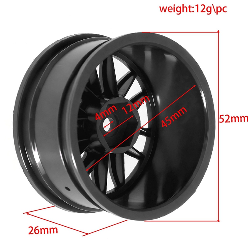 1/10 Scale RC Drift Racing Car Wheel Rims for , , , , , , - 1