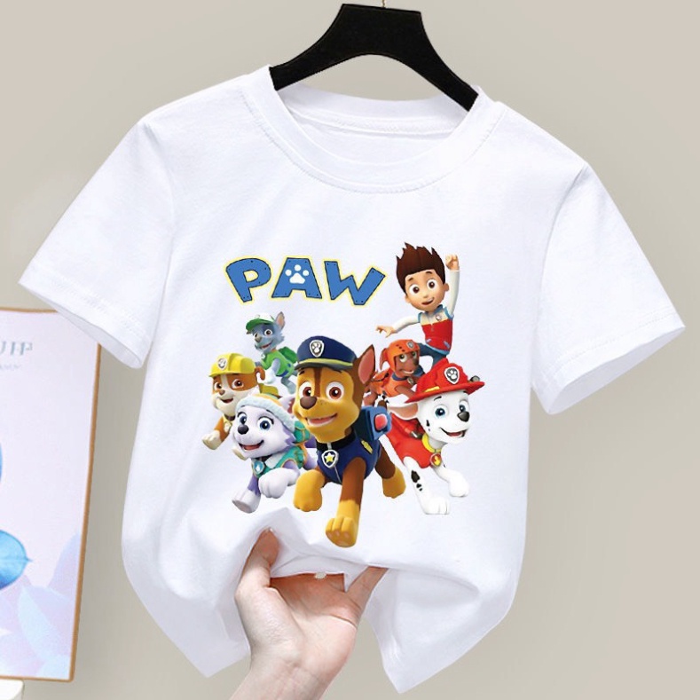 Áo cho bé hình cậu bé và 6 con chó PAW ( Bé trai và gái).áo cho bé từ 6kg-30kg.AL39,