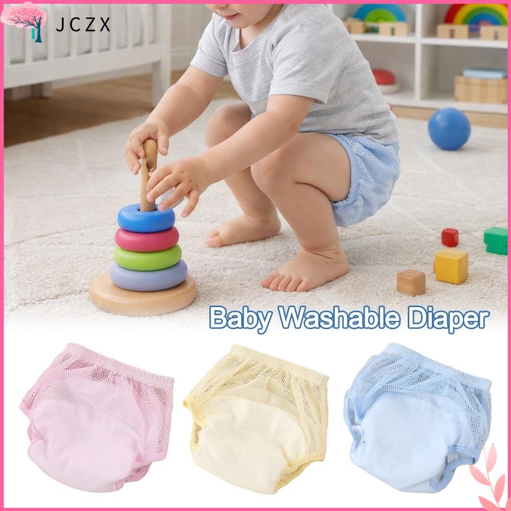 JCZX Thoáng khí Quần tập cho bé Chống thấm nước Bông Quần tã Thoải mái Chống rò rỉ Tã tái sử dụng Trẻ sơ sinh