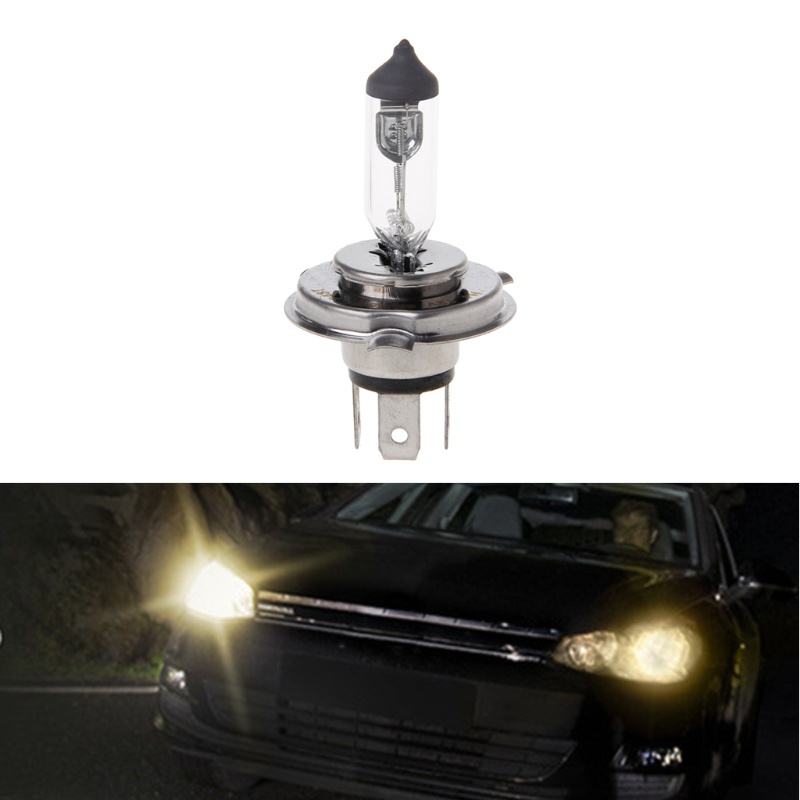 Bóng Đèn Pha Halogen H4 55W H4 DC 12V 60 55W Ánh Sáng Trắng Cho Xe Hơi