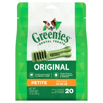 Greenies Dog Petite 20pcs x 12oz