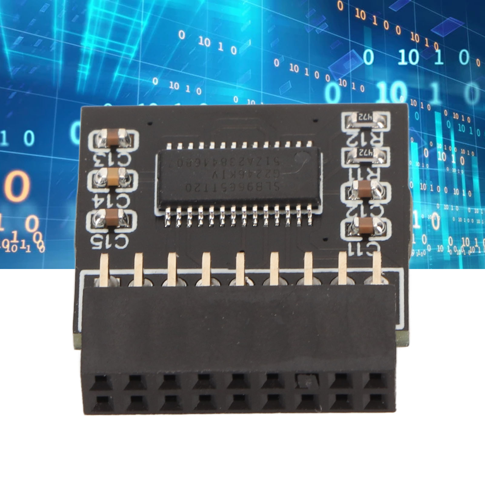 Mô-đun bảo mật TPM 2.0 Độ ổn định cao Mô-đun TPM 2.0 LPC cho bo mạch chủ