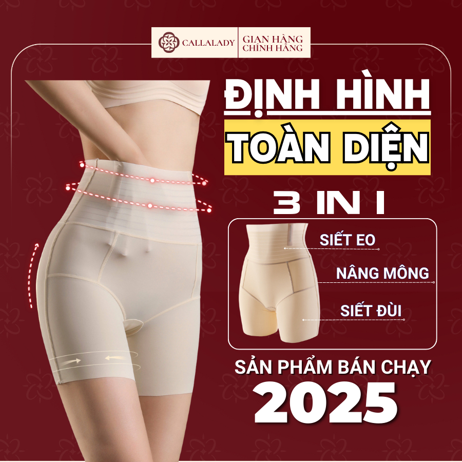 Quần gen nịt bụng định hình eo Callalady thon gọn mẹ bầu sau sinh chất liệu đúc su nâng mông siết eo dáng đùi 14