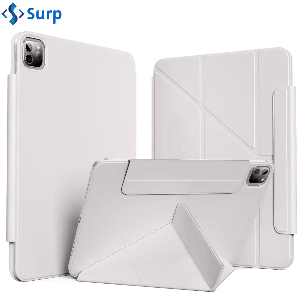 SURP Tự động ngủ/thức Ốp máy tính bảng Khe cắm bút Giá gấp chữ Y Vỏ máy tính bảng 2024 Chống sốc Ốp thông minh Cho IPad M2 Air 2024 11/13/M4 Pro 5/7/Pro 234
