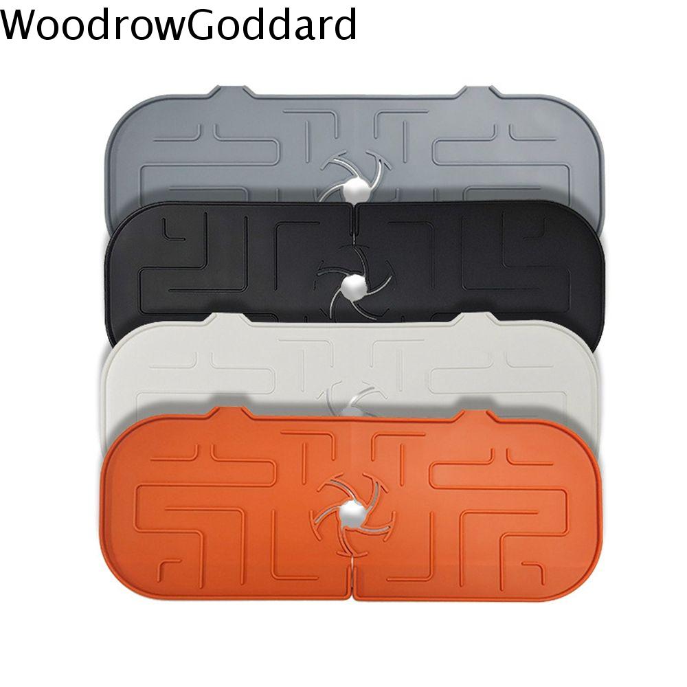 WOODROW Bằng Chứng giật gân Silicone Cho Phòng Tắm Nhà Bếp Hấp thụ nước Countertop Bảo Vệ Nhà Bếp Tiện Ích Cống Pad Vòi nước Mat Bồn Rửa Mat Trà Coaster
