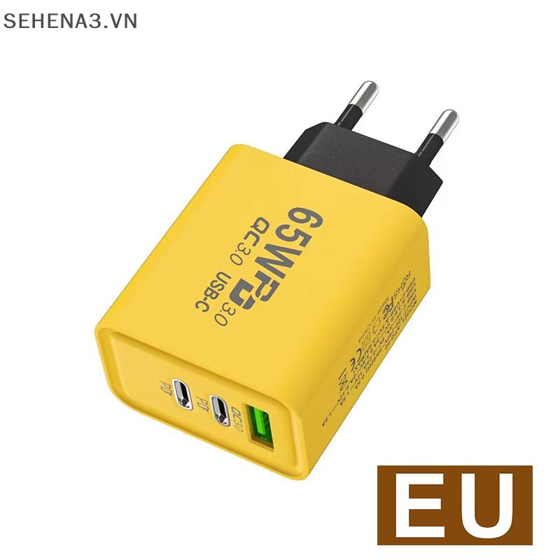SEHVN 65W PD Charger Dual Type-c Single Usb Charging Is Suitable For Apple 15 Huawei Mobile Phone 5v