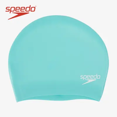 Speedo Long Hair Cap - Adult Unisex Swim Cap - Blue