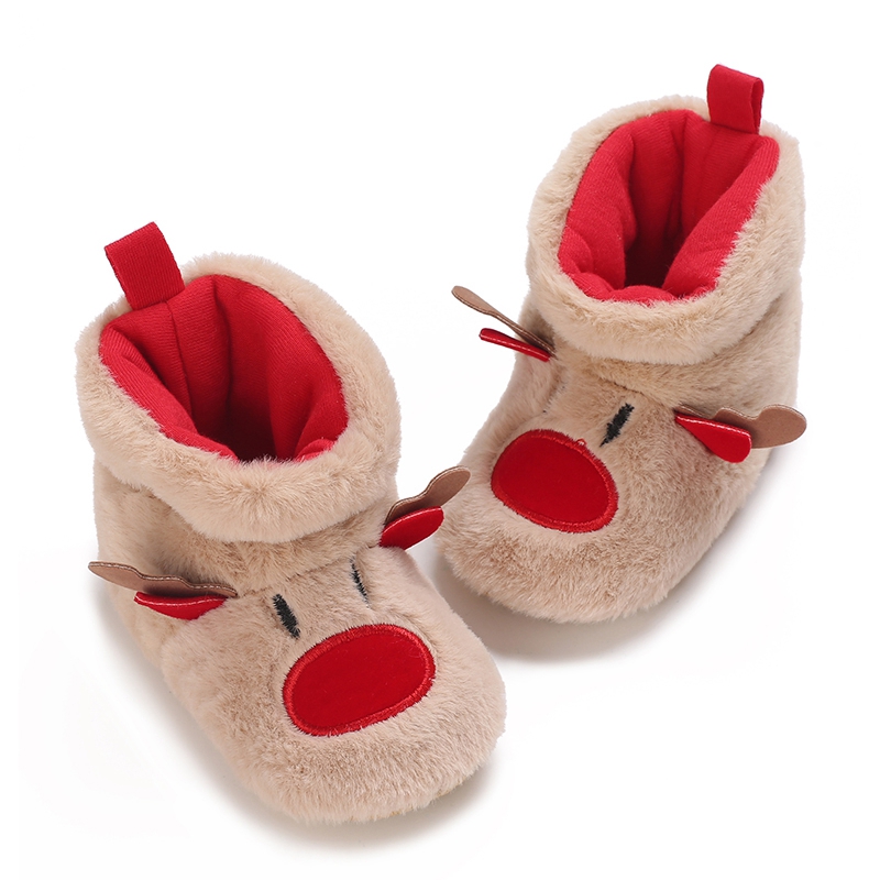 Infant Baby Fleece Slippers Soft Anti