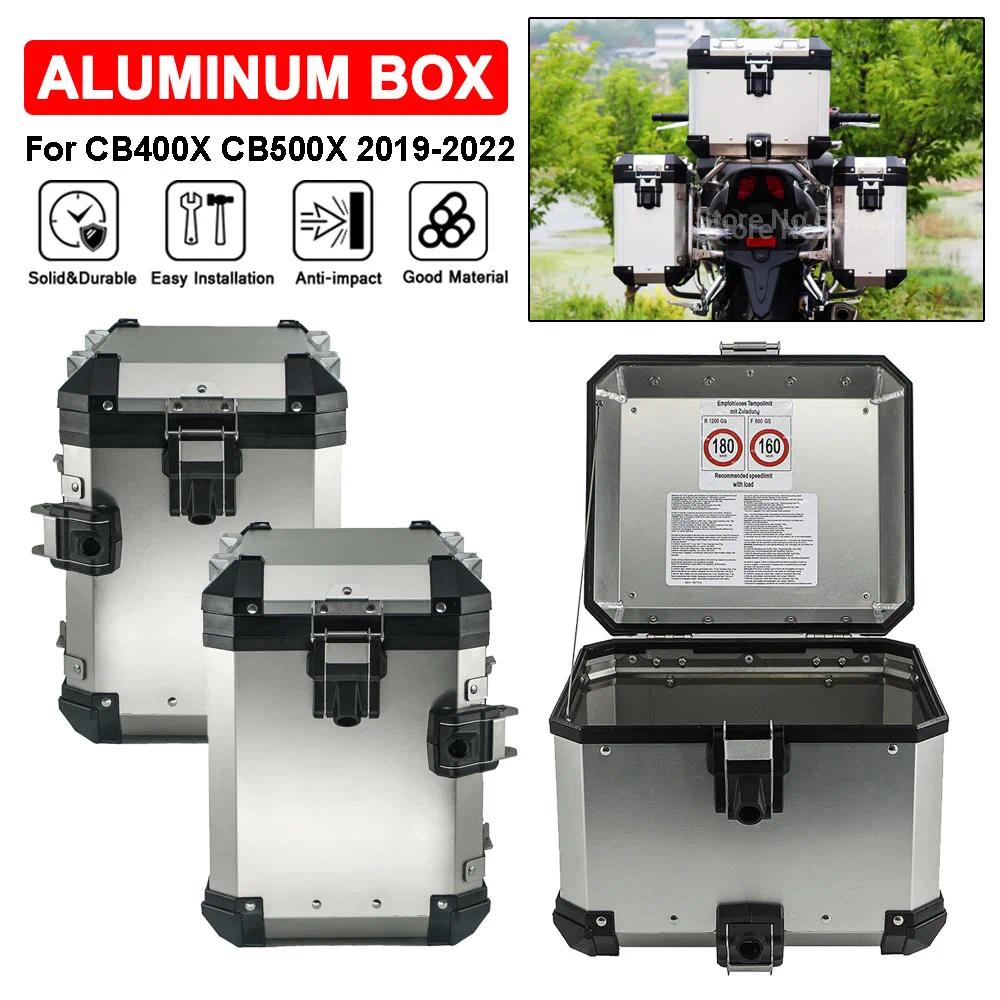 Aluminum Box Top Case Panniers Luggage Rack For Honda CB400X CB500X 2019-2022 Motorcycle Trunk Saddlebag Stainless Steel Bracket ราคา 13,419 บาท*ส่งฟรี