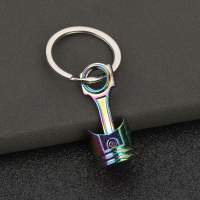 HEALMEYOU Car Accessories Car Engine Piston Keychain INS Alloy Piston Model Keyring Unique Mini Auto Parts