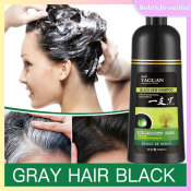 YAGUAN Herbal Brown/Black Hair Dye Shampoo - 5 Minute Coverage