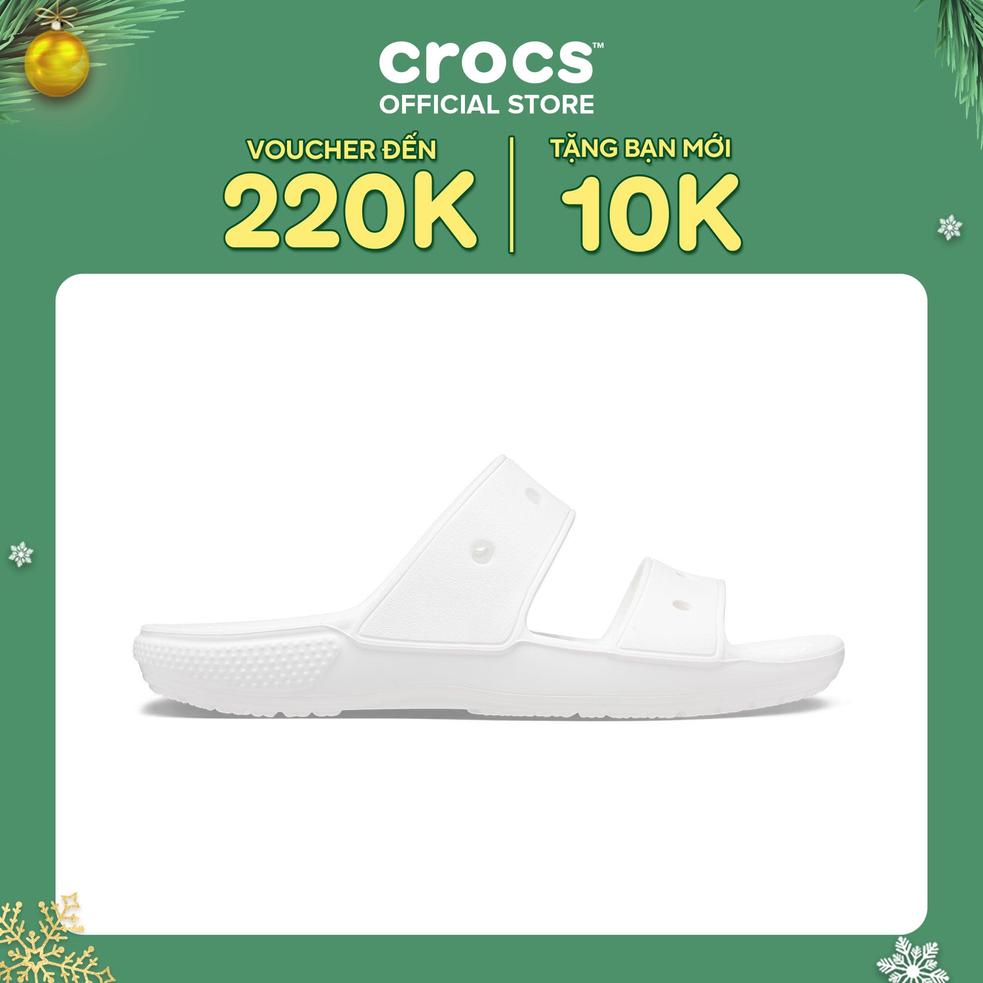 Dép Xăng Đan Unisex Crocs Classic - White