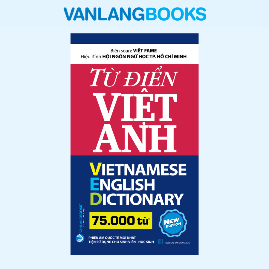 Sách - Từ Điển Việt Anh 75000 Từ (Tái Bản 2025) - Văn Lang